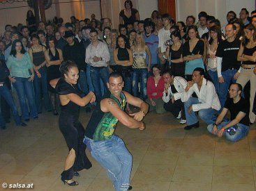 Salsa-Kongress 2006 in Innsbruck: Edie, the Salsa Freak + Henry Herrera (anklicken zum Vergrssern - click to enlarge)